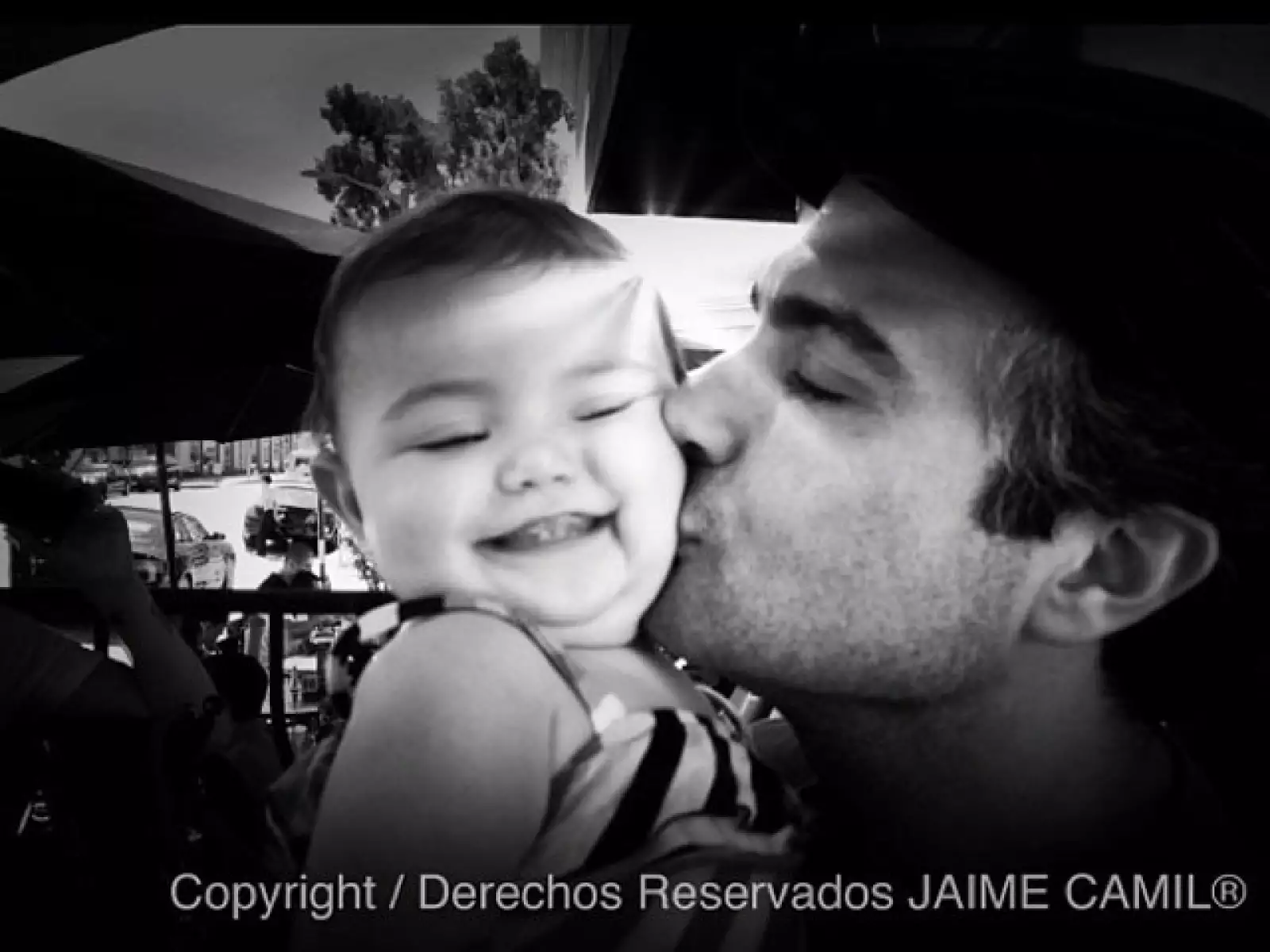 Jaime en una instantanea con Elena.