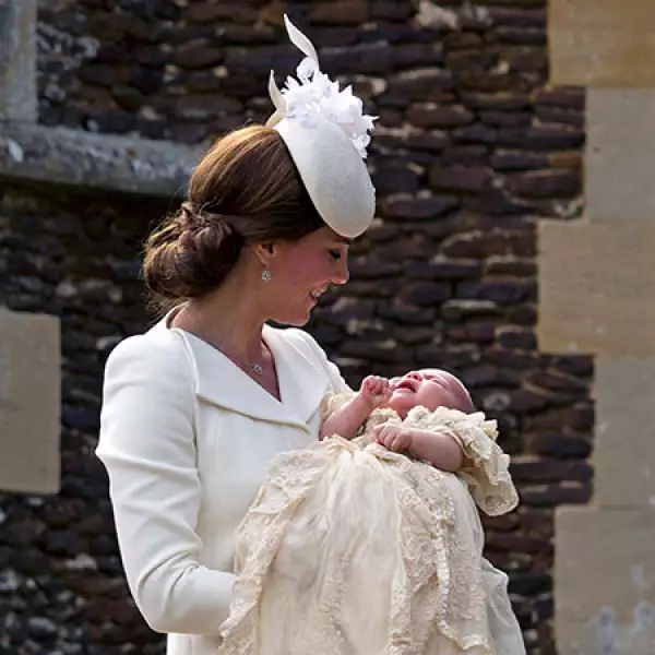 Kate Middleton se mostró emocionada por el gran día.