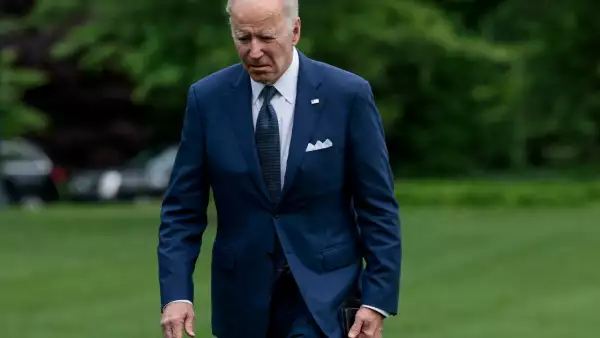 Joe Biden llegando a la Casa Blanca