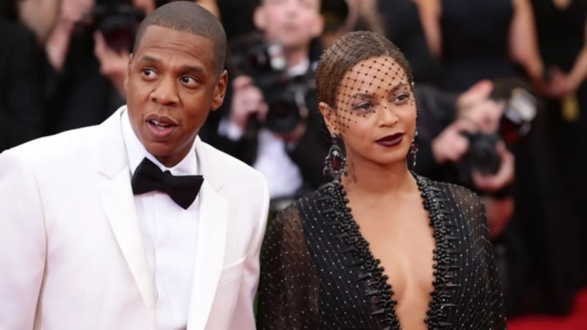 Beyoncé y Jay Z durante su arribo al evento del Met Gala en el Museo de Arte Metropolitano en Nueva York