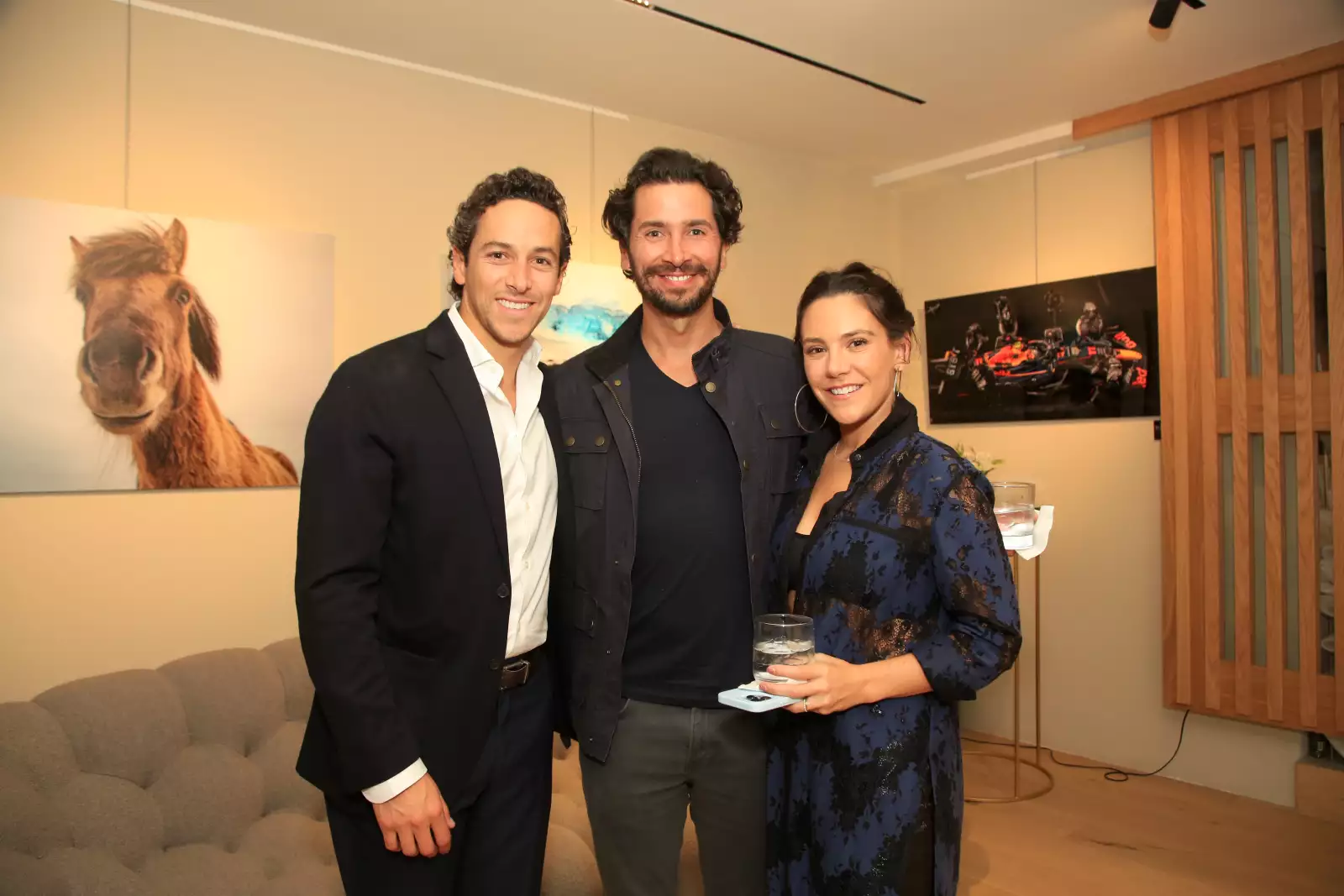 Arturo Maldonado , Luis Felipe y Viviana González 