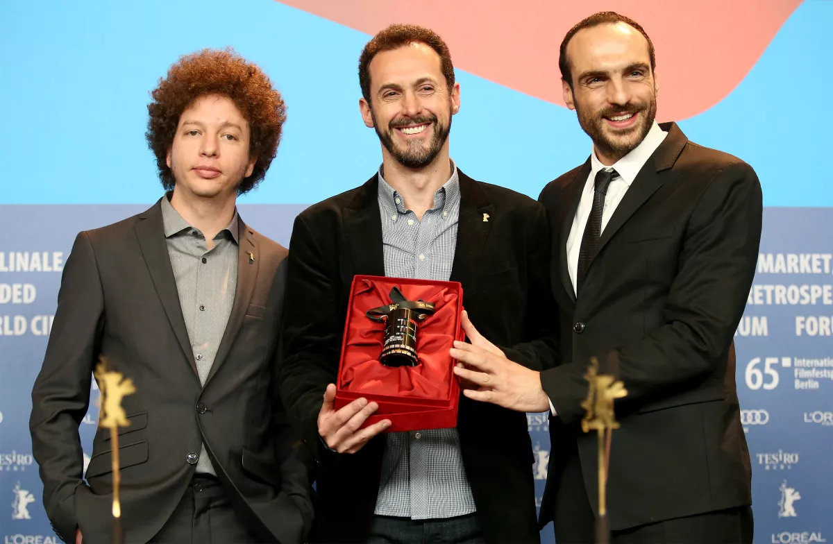Michel franco, Gabriel Ripstein y Moises Zonana en la Berlinale cuando 600 Millas, ganó el premio a la mejor ópera prima.