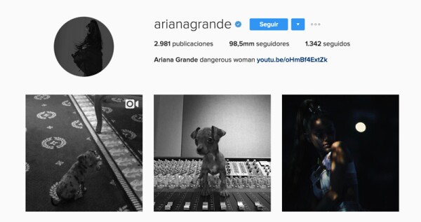 Instagram Ariana grande
