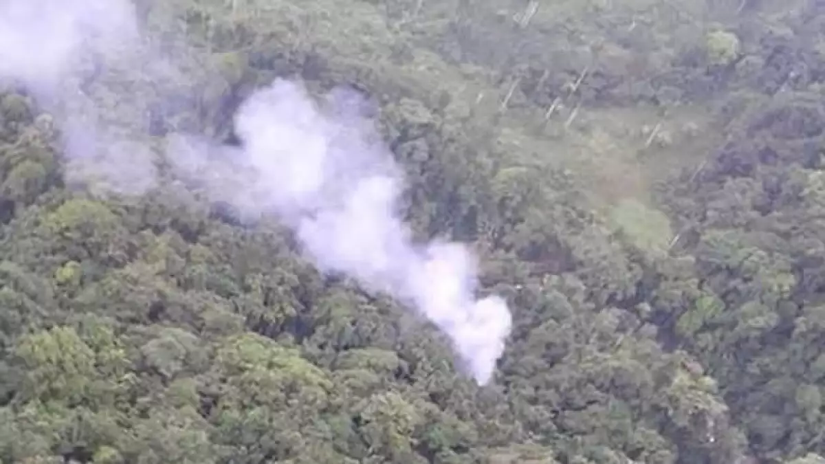 Así se ve el lugar de los hechos donde murieron policías colombianos