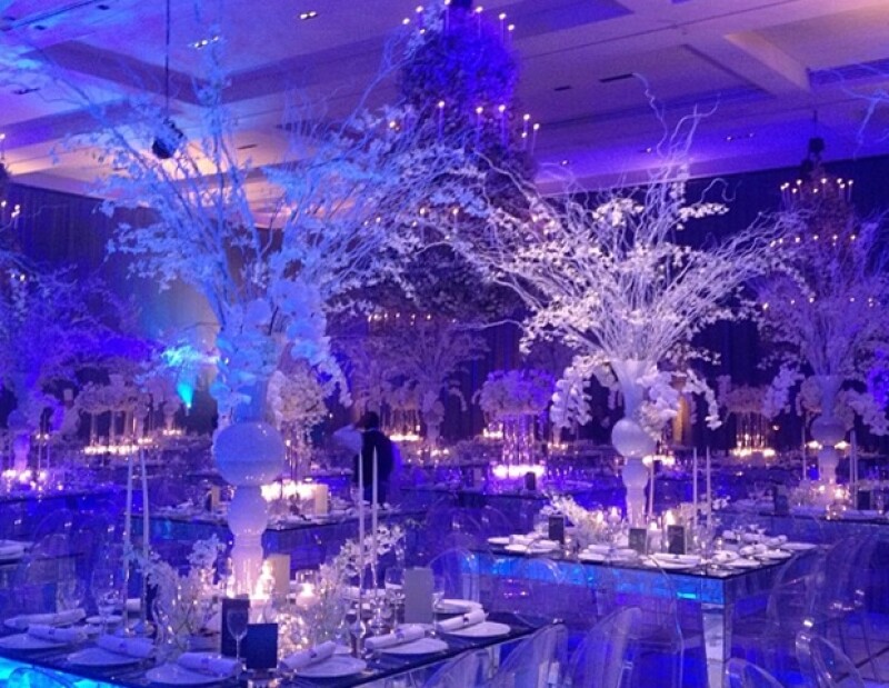 Paisaje helado hecho boda
