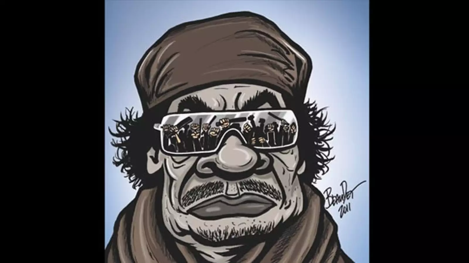 Gadhafi - caricatura - Marc Beaudet