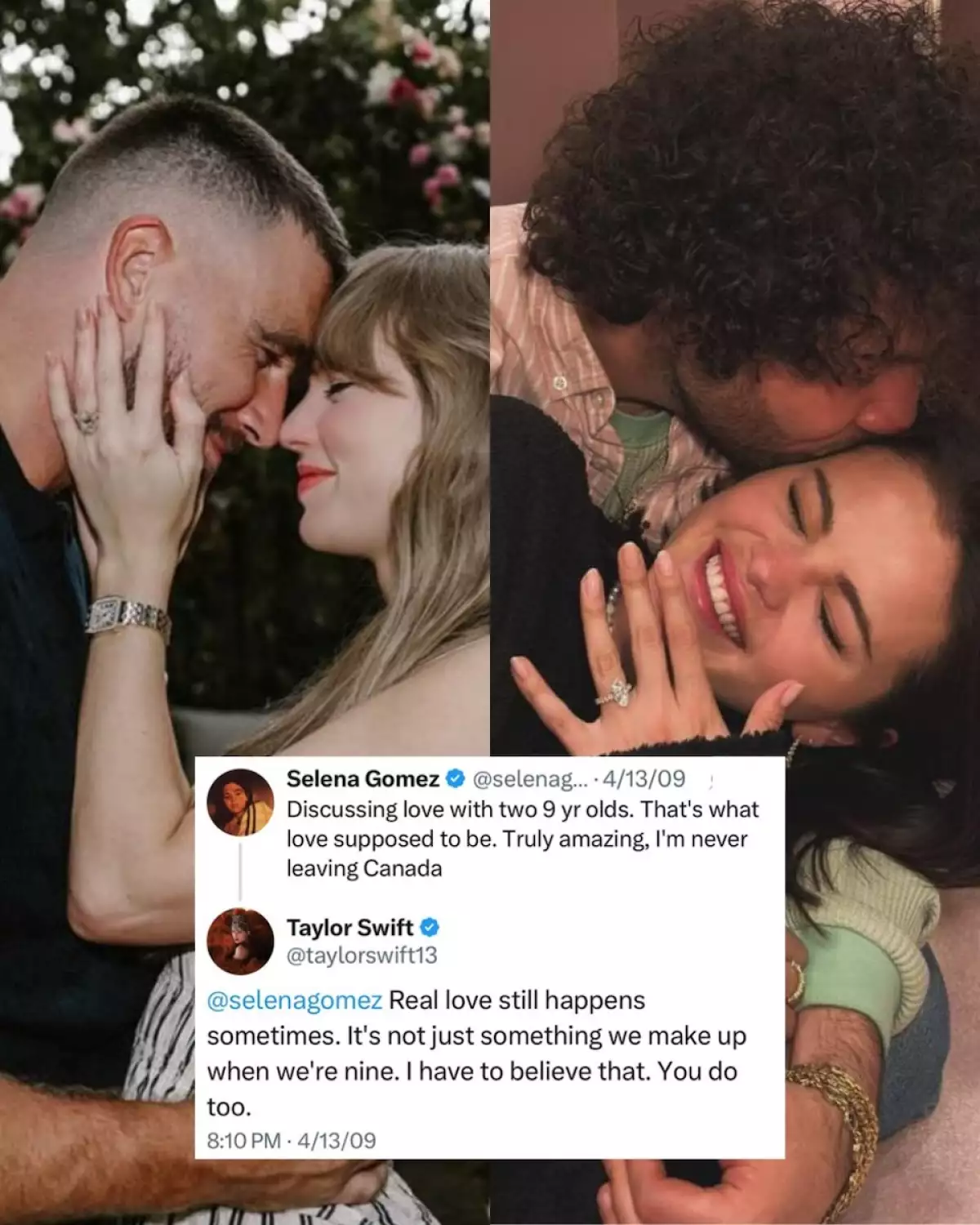 Reflexión de Selena Gomez y Taylor Swift sobre el amor verdadero en 2009