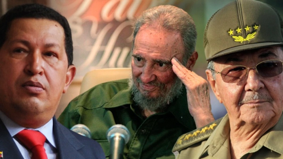 Hugo Chavez Fidel Castro Raul Castro Venezuela Cuba