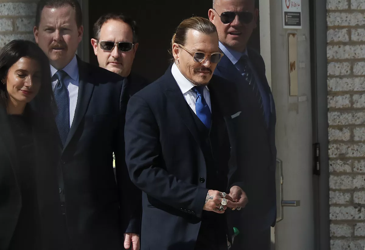 Johnny Depp y su abogada Camille Vasquez