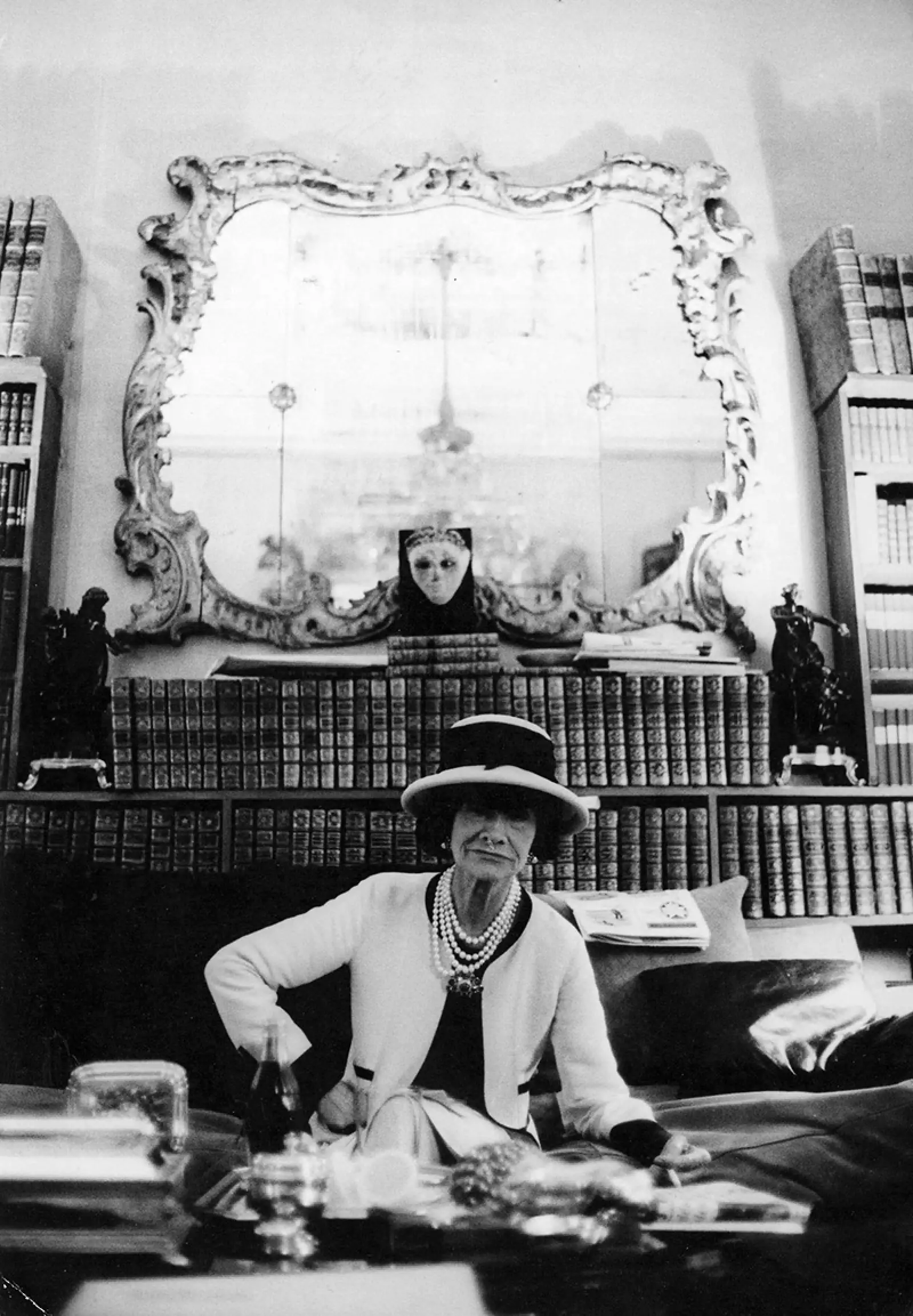 COCO CHANEL AT HER PRIVATE APARTMENT, FRANCE - 1964