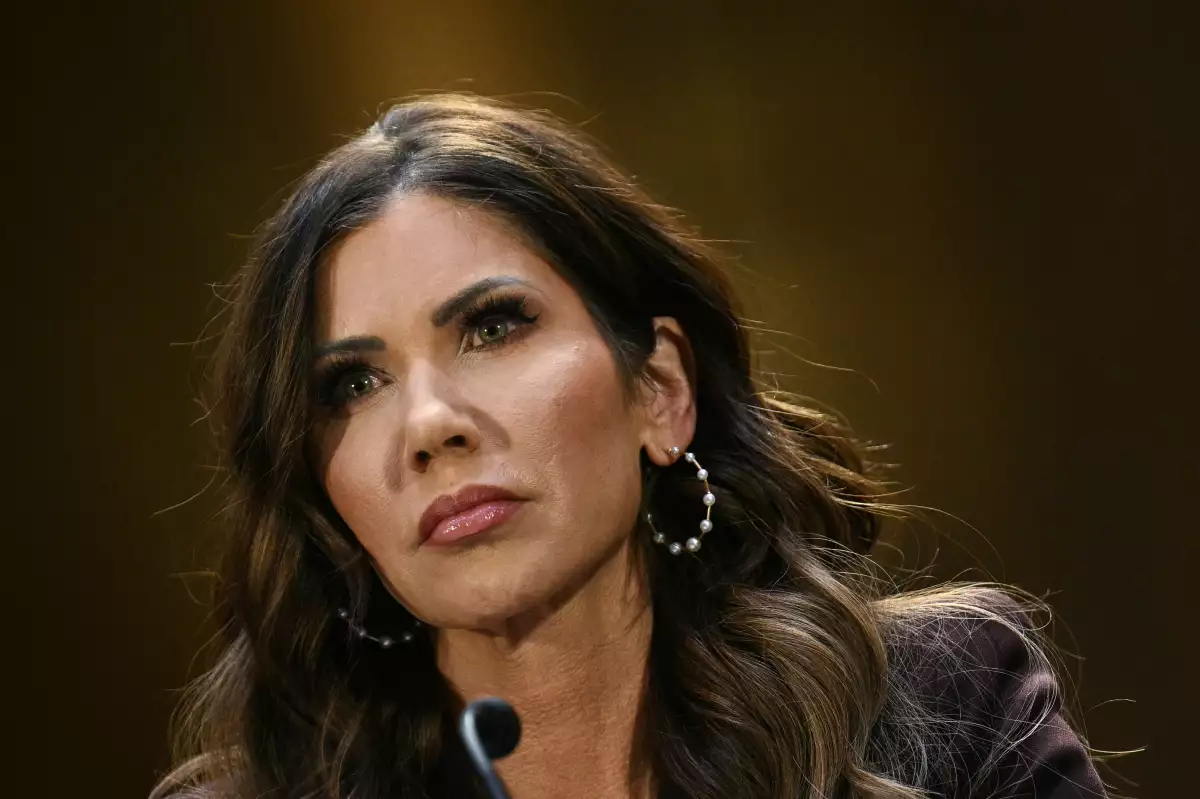 US Homeland Security Secretary Kristi Noem testifies before the Senate Judiciary Committee