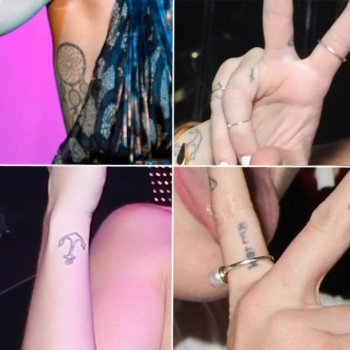 Prácticamente todos sus dedos están tatuados.