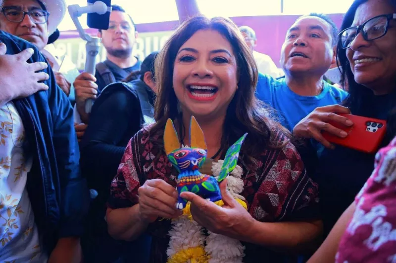 Clara Brugada alcaldesa de Iztapalapa y aspirante a la candidatura de Morena a la CDMX
