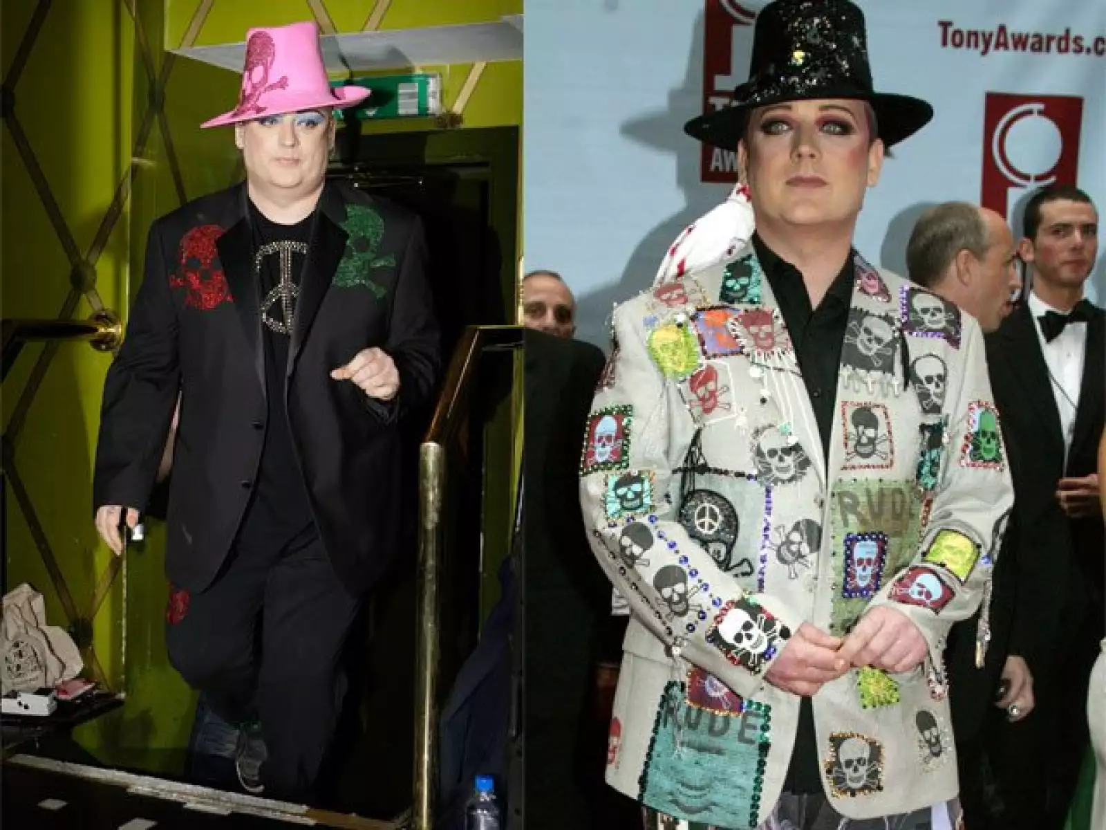Boy George, uno de los iconos musicales de los años 80, es conocido por su forma de vestir y por su exagerado maquillaje.