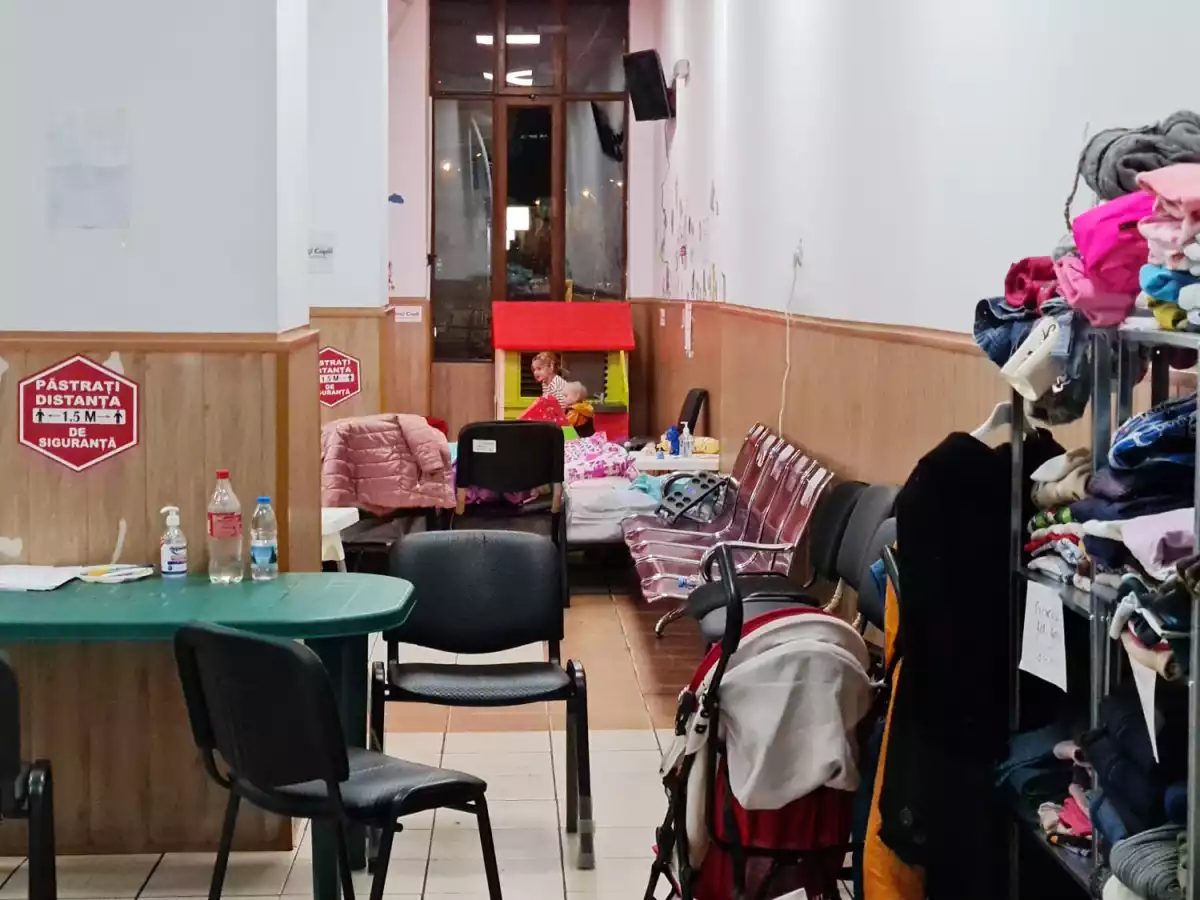 Refugiados en la frontera con Moldova