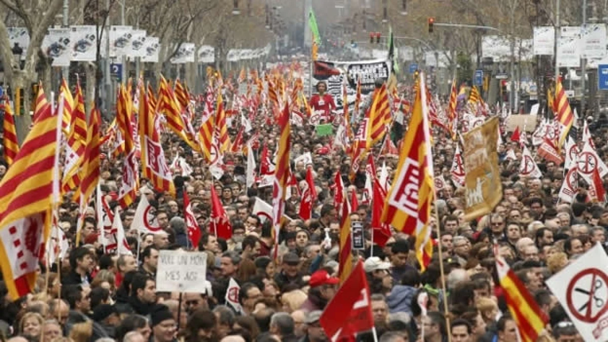 marcha en españa contra reformas laborales