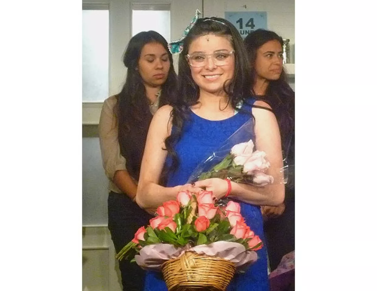 Violeta Isfel estuvo sumamente conmovida por el apoyo de sus familiares y amigos.
