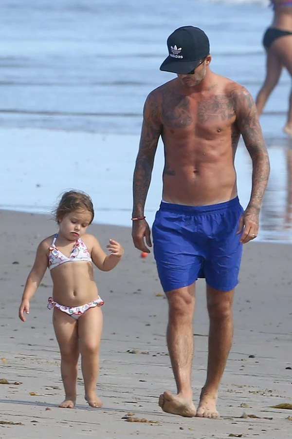 Padre e hija pasaron una divertida tarde en Malibú.