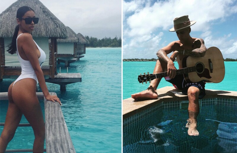 A juzgar por sus fotos de Instagram, Justin todavía se encuentra en Bora Bora en compañía de Jayde Pierce.