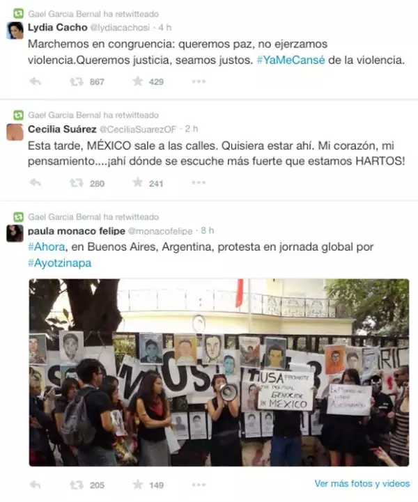 Gael García se unió a Cecilia Suárez respecto al derecho de manifestarse.