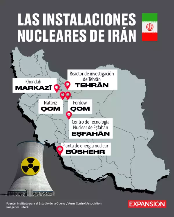 Las instalaciones nucleares de Irán