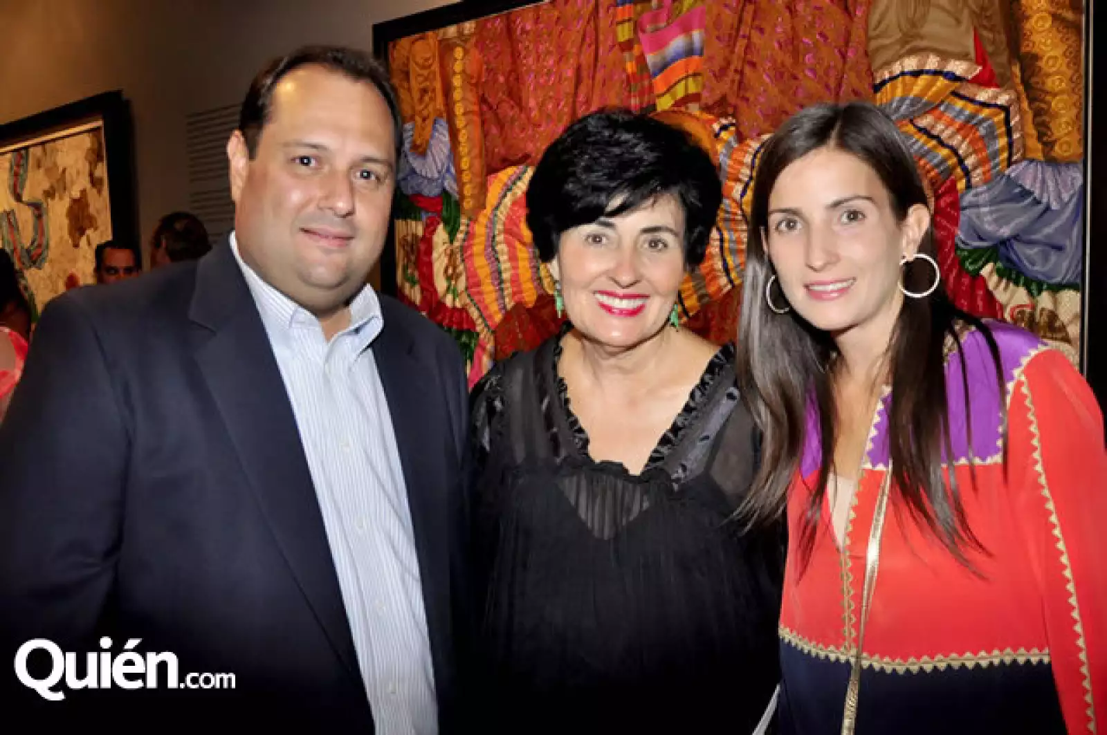 Federico Cruz, Lolita de la Garza de Benítez y Andrea Escamilla de Cruz