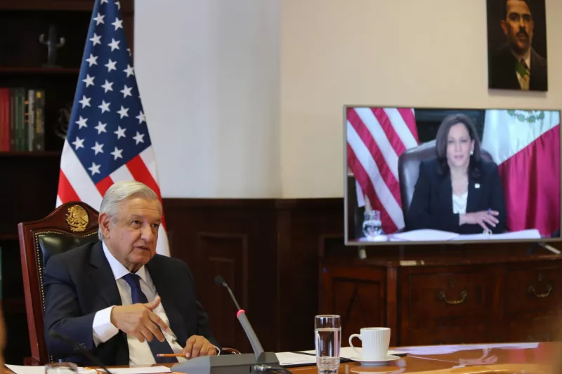 Reunión Virtual AMLO-Kamala Harris