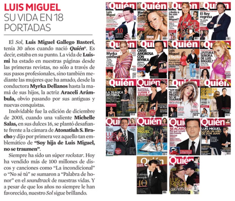 Luis Miguel es de nuestros consentidos.