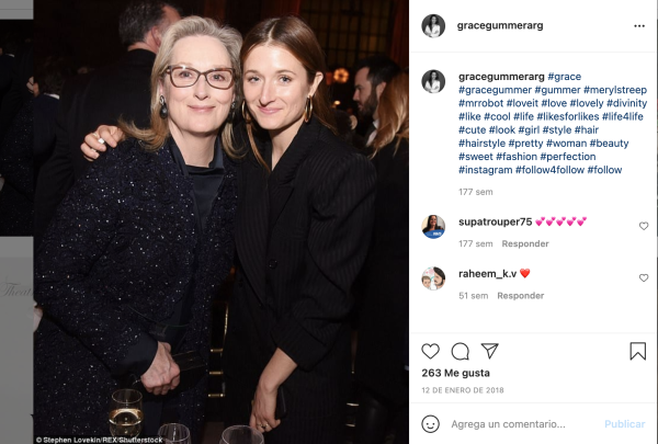 Hija de Meryl Streep se compromete con Mark Ronson a un año de su divorcio Meryl Streep y Grace Gummer