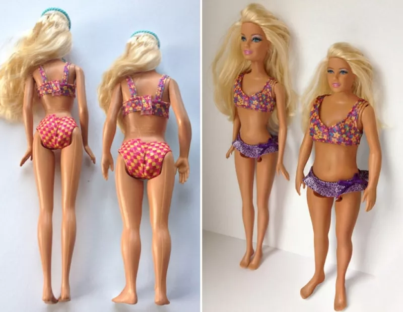 El artista Nickolay Lamm diseñó una réplica de la famosa muñeca pero tomando como referencia medidas parecidas a una mujer de 19 años.