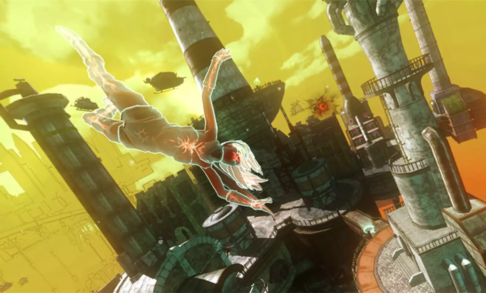 Gravity Rush presenta la historia de Kat, una joven que ha perdido la memoria e ignora el lugar en el que se encuentra.