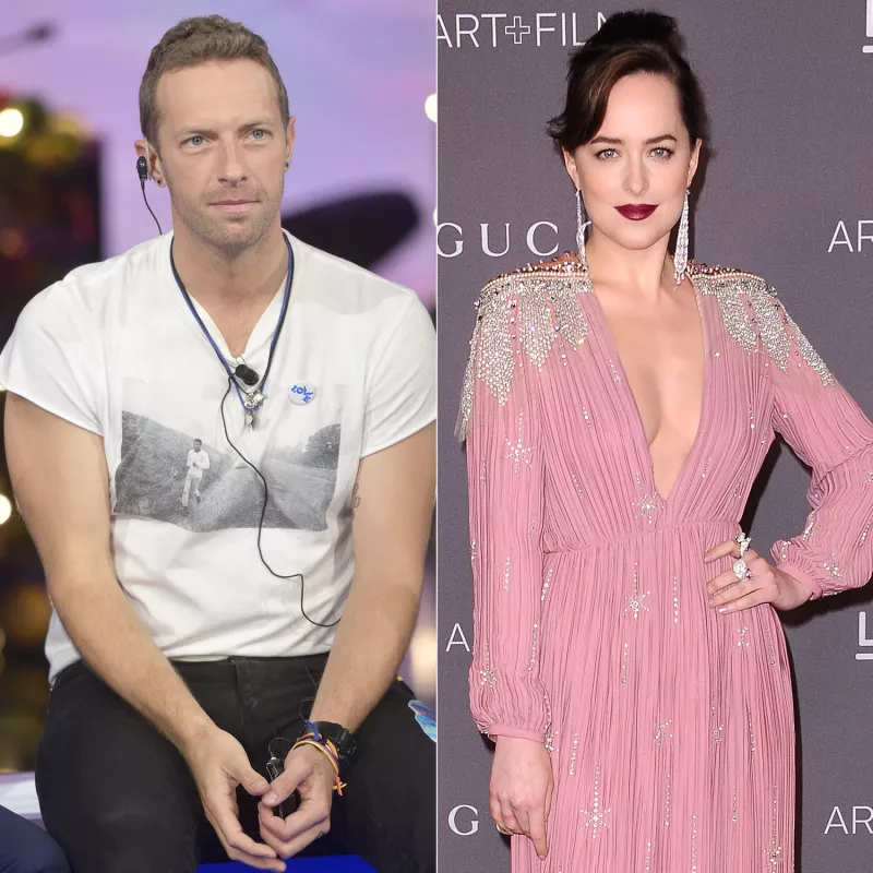 Chris Martin y Dakota Johnson 