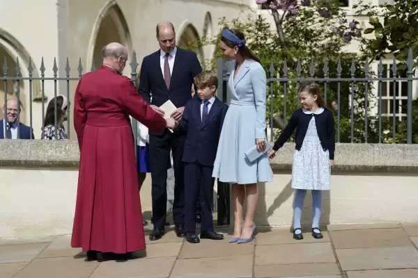 The British Royal Family Attend Easter Service