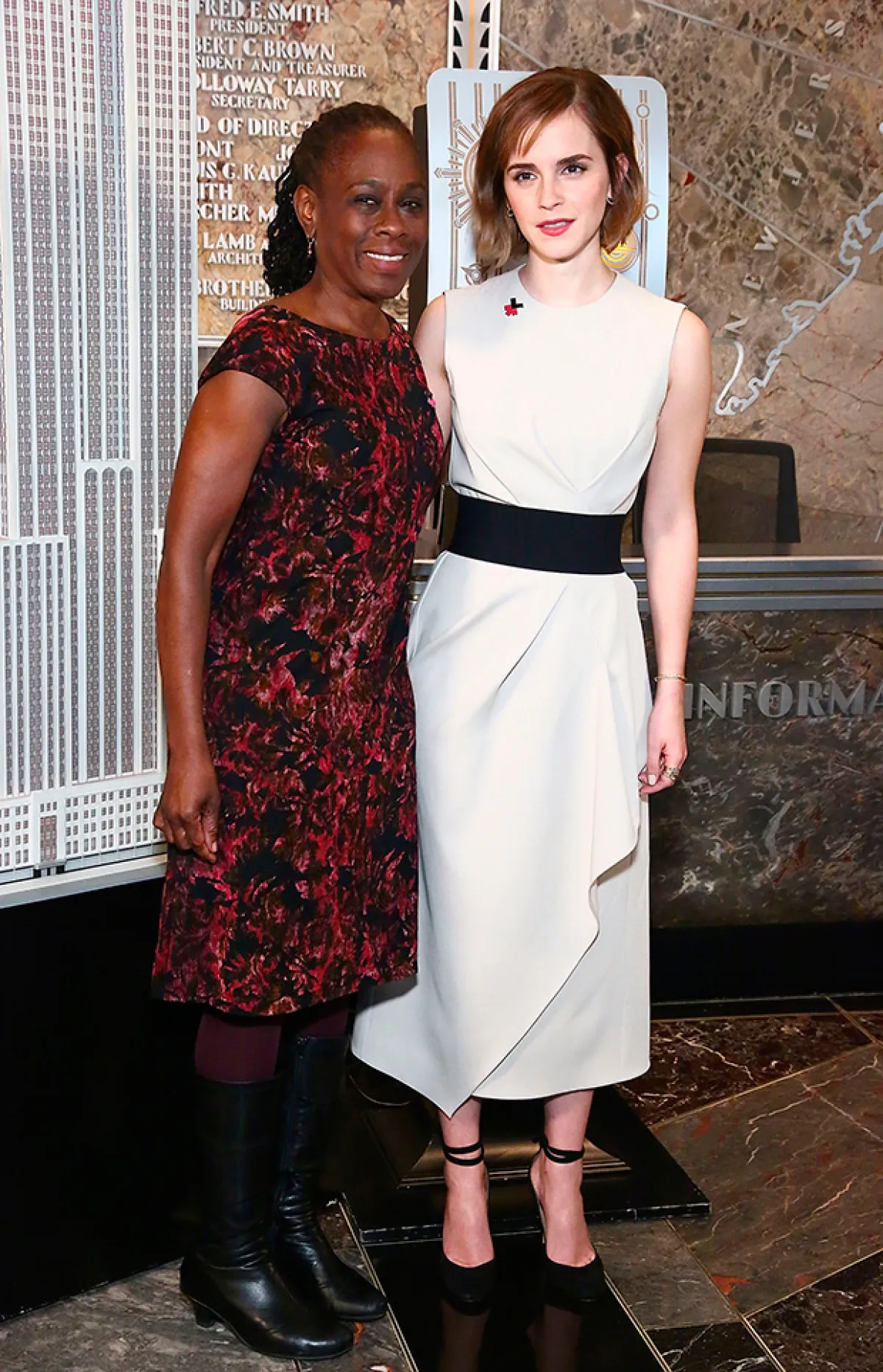 Emma junto a la Primera Dama de Nueva York.