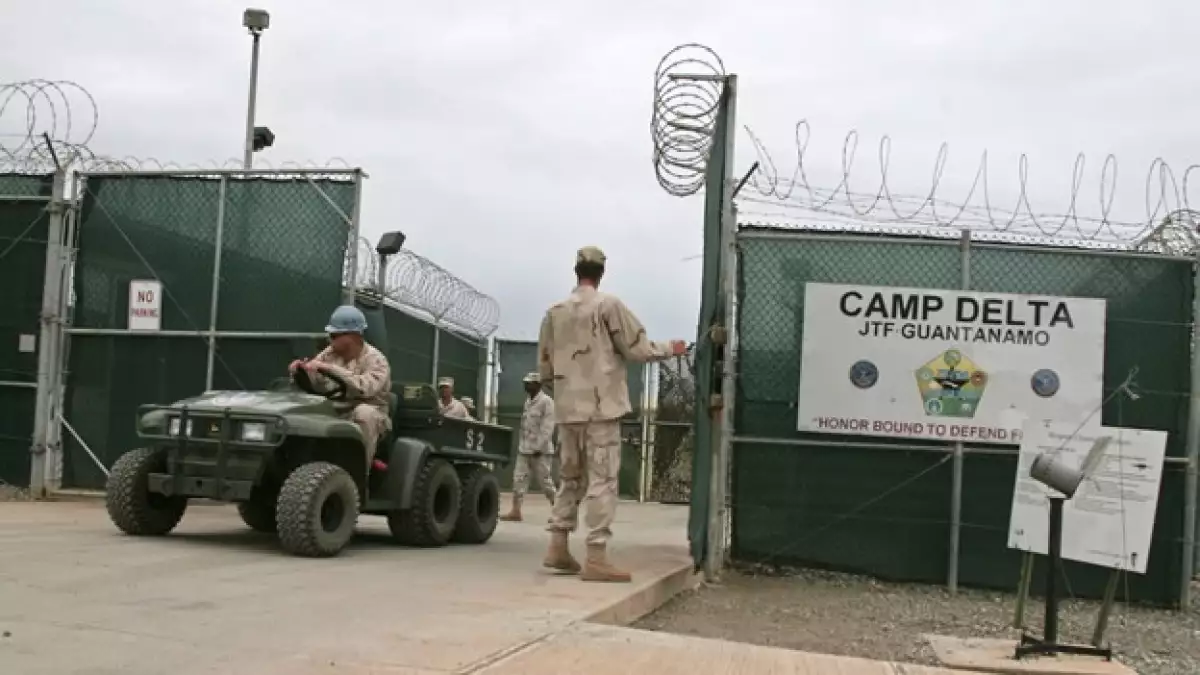 Entrada al campo Delta en Guantanamo