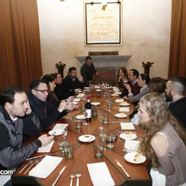 Andrés Carretero y Marycarmen López en la cena de bienvenida en The Restaurant