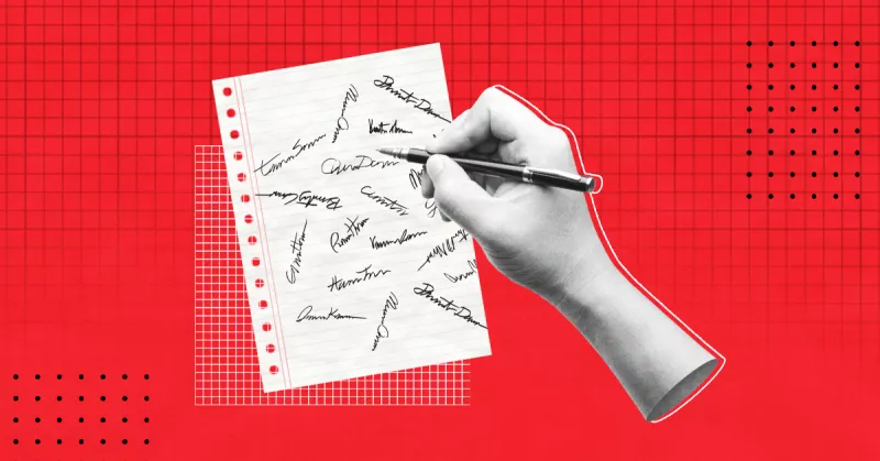 Sí puedes cambiar tu firma del INE. (Hombre preocupado y una firma oficial). 