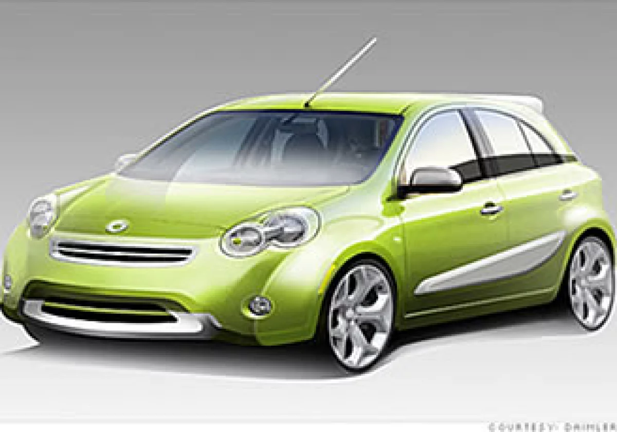 Este es el modelo concepto de 4 puertas entre Nissan y Mini. (Foto: Cortesía Fortune)