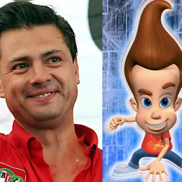 Enrique Peña Nieto, un muy bien peinado Jimmy Neutron.