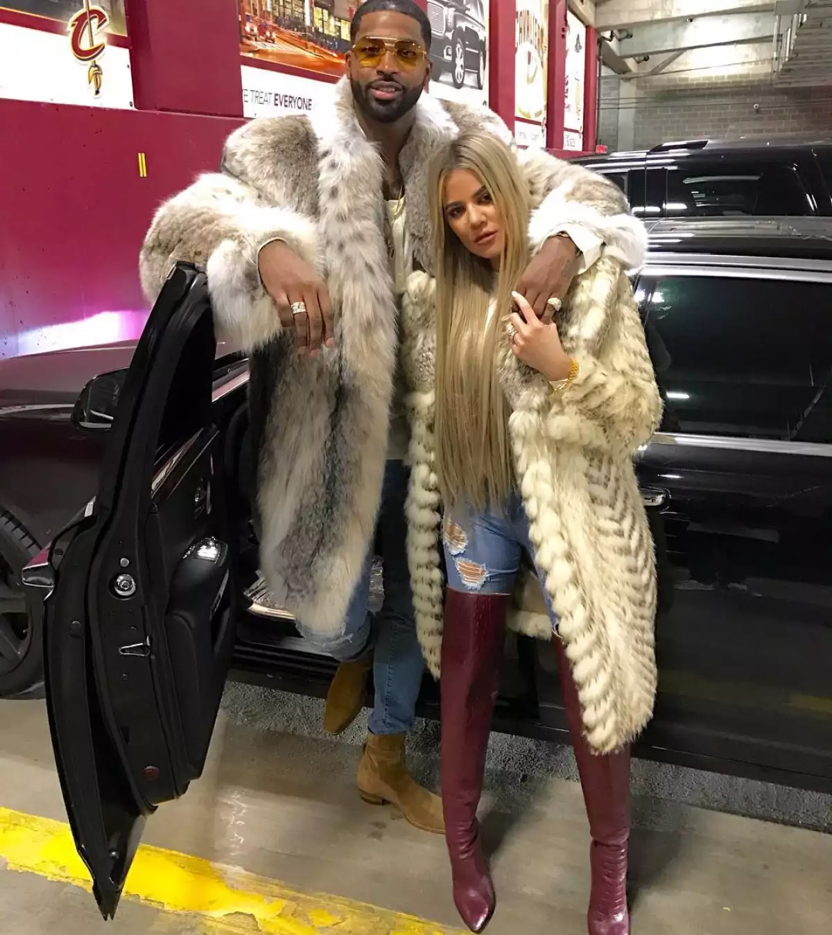 Khloé Kardashian y Tristan Thompson