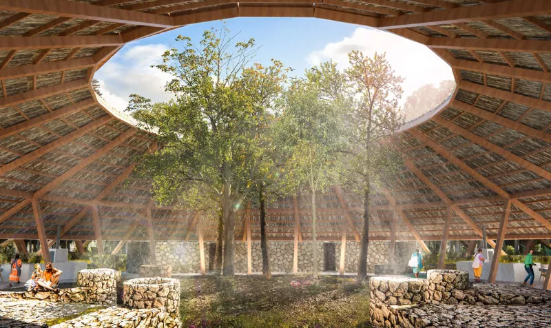 Estación del Tren Maya en Nuevo Xcán