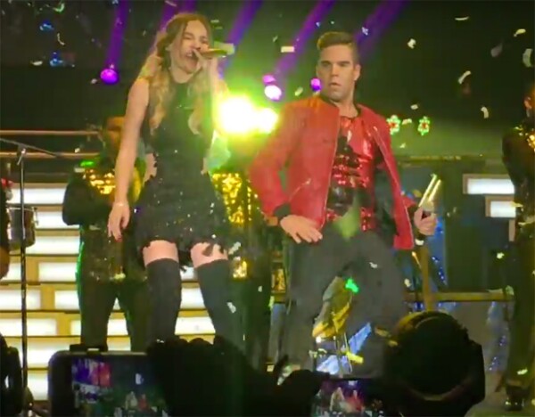 Belinda durante su concierto en el Pepsi Center WTC.