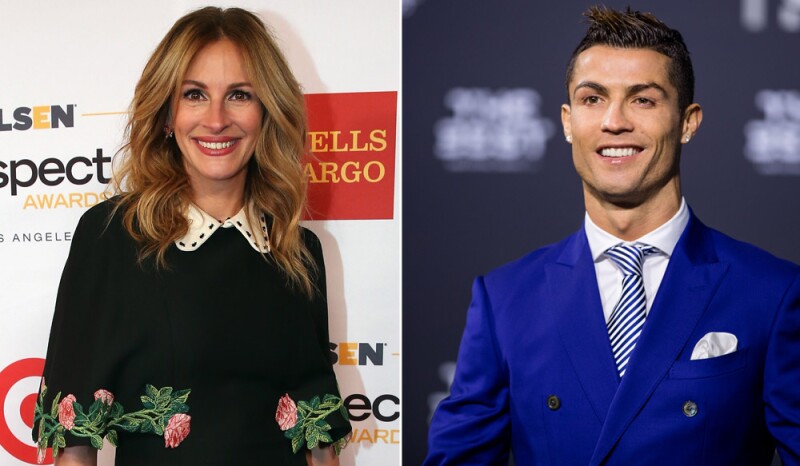Julia Roberts y Cristiano Ronaldo
