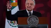 Andrés Manuel López Obrador durante la conferencia mattuina en Palacio Nacional