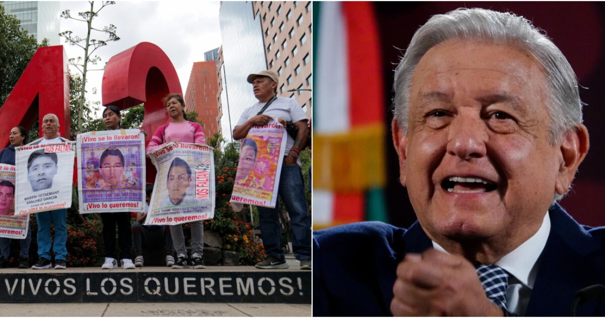 AMLO ofrece "hablar con la verdad" a las familias de los 43 de Ayotzinapa
