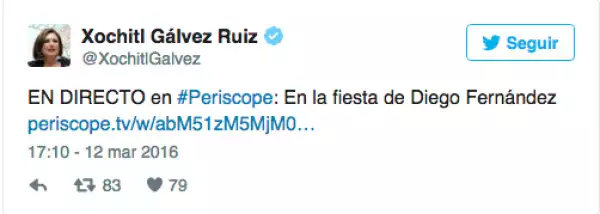 Este fue el tuit con el que la jefa delegacional dio a conocer quiénes se encontraban en la fiesta.