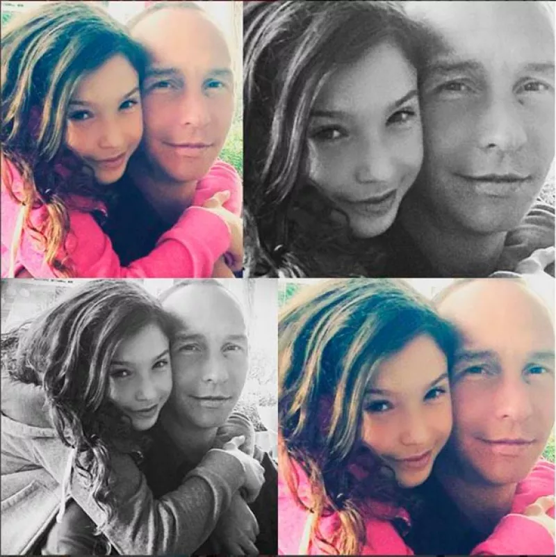 La conductora compartió fotografías que muestran el claro parecido que hay entre su hija mayor y su esposo Erik Rubín.