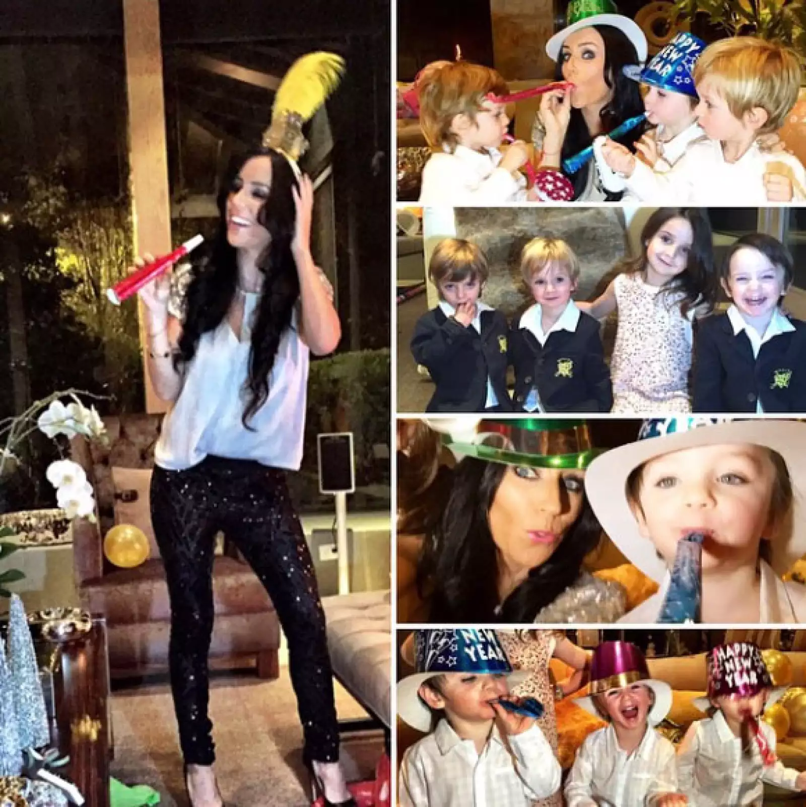 Así fue como la familia recibió el 2015.