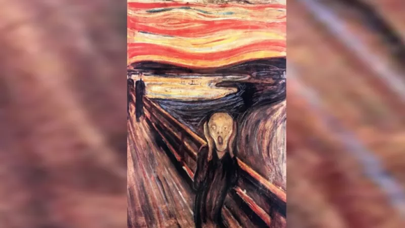 una version del grito, de Edvard Munch