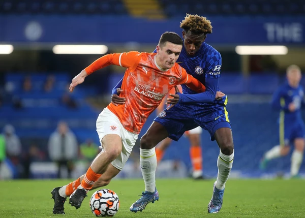 Chelsea Under-18 v Blackpool Under-18, FA Youth Cup, Football, Stamford Bridge, London, Greater London, United Kingdom - 24 Feb 2022